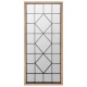 Miroir rectangle en bois et métal H165cm - Bois