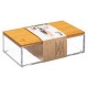 Boîte rectangle L16cm couvercle en bambou SELENA - Transparent