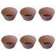 Lot de 6 caissettes en silicone GOURMAND - Taupe