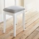 Tabouret de coiffeuse AURELL - Blanc