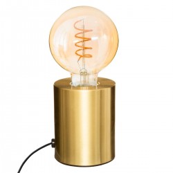 Lampe socle en métal H10cm SABA - Doré