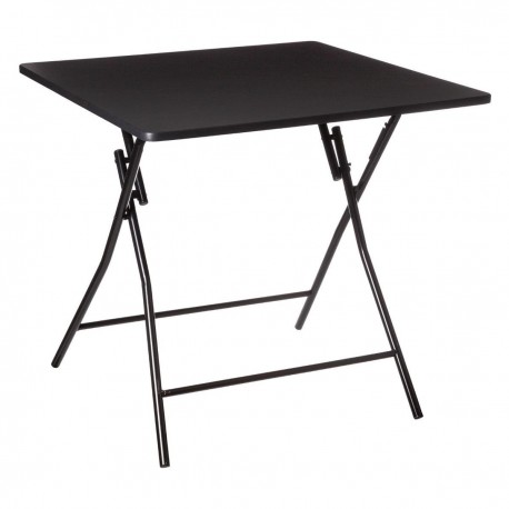 Table pliante 80X80cm BASIC - Noir