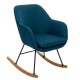Rocking chair PERA - Bleu canard