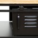 Table basse en métal et en bois 110X60cm CIERNA, THE CUBA FACTORY - Noir