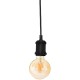 Suspension ampoule en métal H7cm - Noir