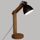 Lampe en bois de pin H56cm THE CUBA FACTORY - Marron et noir