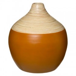 Vase en bambou H30cm HÔTEL CLUB - Cumin