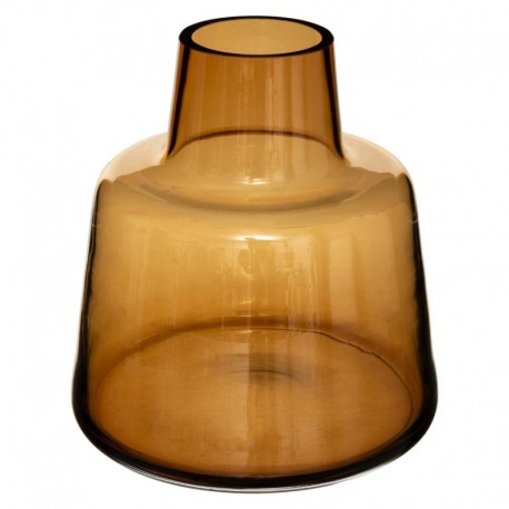 Vase épaule en verre H23cm - Ambre