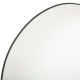 Miroir contour en aluminium fin D76cm ALICE - Noir