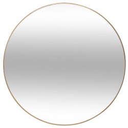 Miroir contour fin D76cm ALICE - Doré