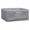 Boîte à rangement 15X31cm MIX'nMODUL - Gris clair chiné