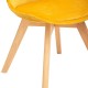 Chaise tricolore patch BAYA - Ocre