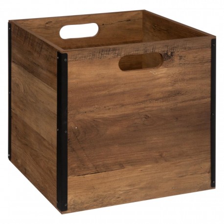 Boîte à rangement 31X31cm MIX'nMODUL - Bois insdustriel