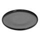 Assiette plate en céramique D27cm TERRE INCONNUE - Noir