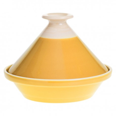 Plat tajine en faïence D27cm SOFIA - Jaune