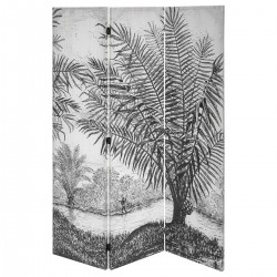 Paravent à imprimé H170cm THE CUBA FACTORY - Noir et blanc