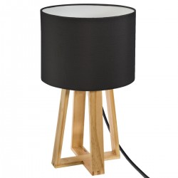 Lampe sur pieds en bois H35cm MOLU - Noir