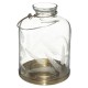 Lanterne en verre ciselé et métal H17cm WONDERLY - Doré