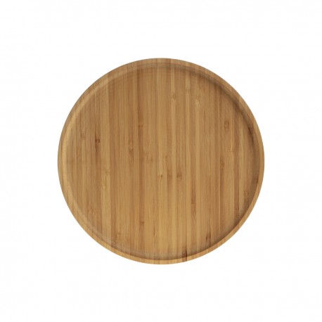 Assiette plate en bambou D19,5cm - Naturel
