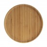 Assiette plate en bambou D26,5cm - Naturel