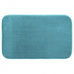Tapis de salle de bain mémoire de forme 50X80cm - Turquoise