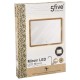 Miroir rectangle mural en bambou à LED 47X66cm - Naturel