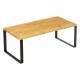 Lot de 2 étagères de rangement gigognes en bambou BLACKWOOD - Bambou