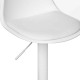 Chaise de bar ajustable H103cm AIKO - Blanc
