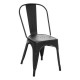 Chaise en métal NIKO, PRECIOUS LOFT - Noir