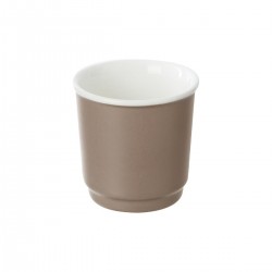 Tasse espresso en porcelaine 9cL NATURE - Taupe