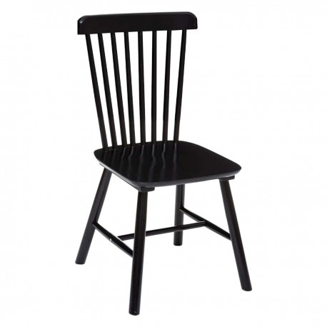 Chaise en bois ISABEL - Noir