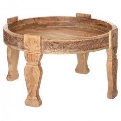 Table à café en bois de manguier D75cm ROMANCE GYPSY - Marron