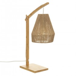 Lampe corde en chanvre H55cm PALM COCKTAIL - Bambou