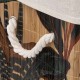 Panier à linge en bambou avec tissu PALAWAN - Beige et multicolore