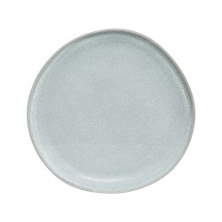 Assiette plate en céramique D27cm SPRING WATER - Gris clair