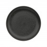 Assiette plate en céramique D27cm PRECIOUS LOFT - Noir