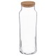Carafe en verre avec bouchon 1L SLIM, SPRING WATER - Transparent