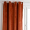 Rideau occultant en velours 140X260cm - Terracota