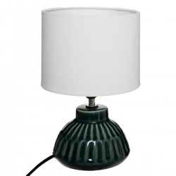 Lampe en céramique H28cm PATI - Vert cèdre