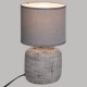 Lampe en céramique H26,5cm SALTA - Gris