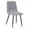 Chaise en tissu SIRAC - Gris souris