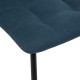Chaise en tissu SIRAC - Bleu canard