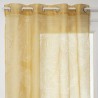 Voilage motifs feuilles 140X240cm DEVO - Ocre