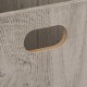 Panier de rangement rectangle en bois 15X31cm MIX'nMODUL - Gris