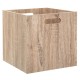 Panier de rangement carré en bois 31X31cm MIX'nMODUL - Naturel