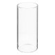 Chope en verre avec paille en bambou 40cL PALM COCKTAIL - Transparent