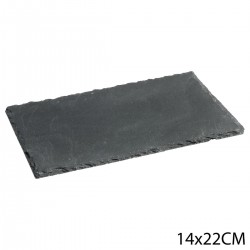 Assiette ardoise rectangle 14X22cm - Noir