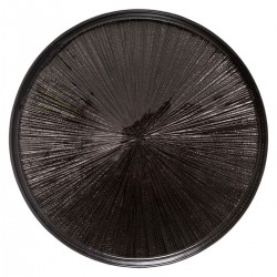 Assiette plate en verre D28cm ASTRA - Noir