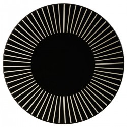 Assiette plate D27cm SUN - Noir