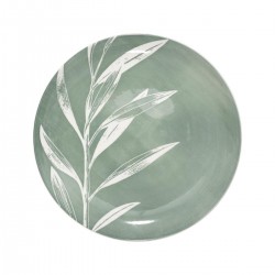 Assiette plate en porcelaine D26cm GREEN HARMONY - Vert